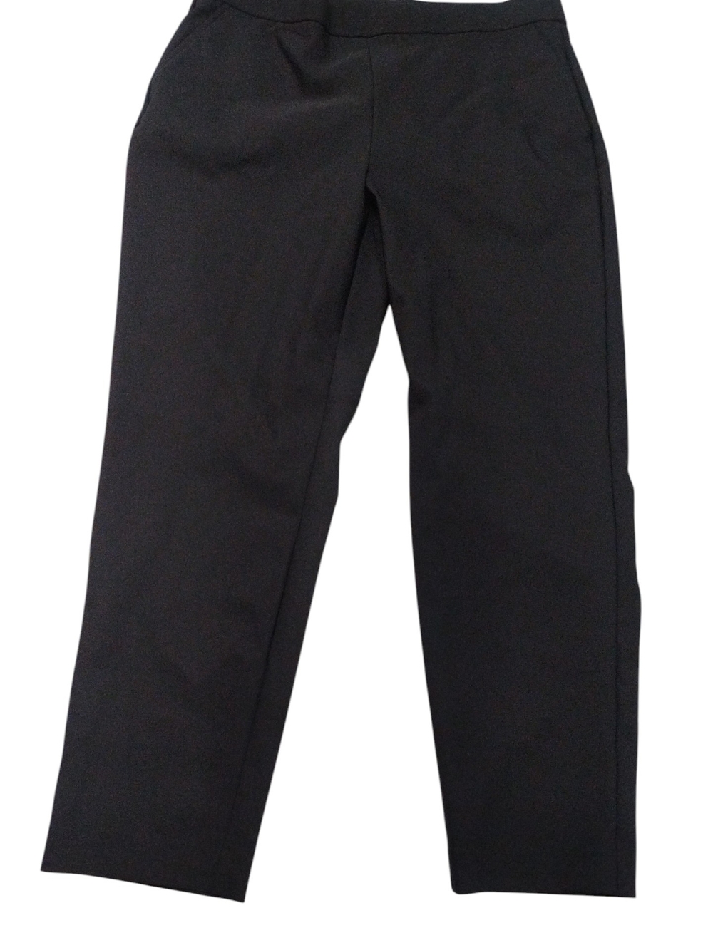 Anne Klein Black Pants with Gold Logo Accent SZ 10